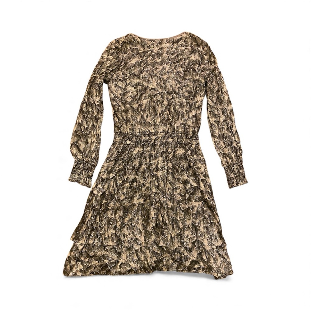 White House black market knee-length dress with silver accents - Picture 2 of 8